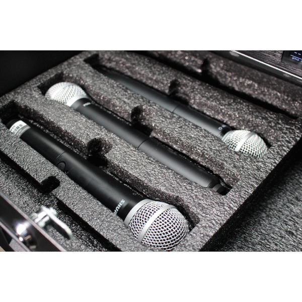 SHURE QLXD 4 CHANNEL WIRELESS HANDHELD/LAPEL COMBO MIC SYSTEM - Image 3